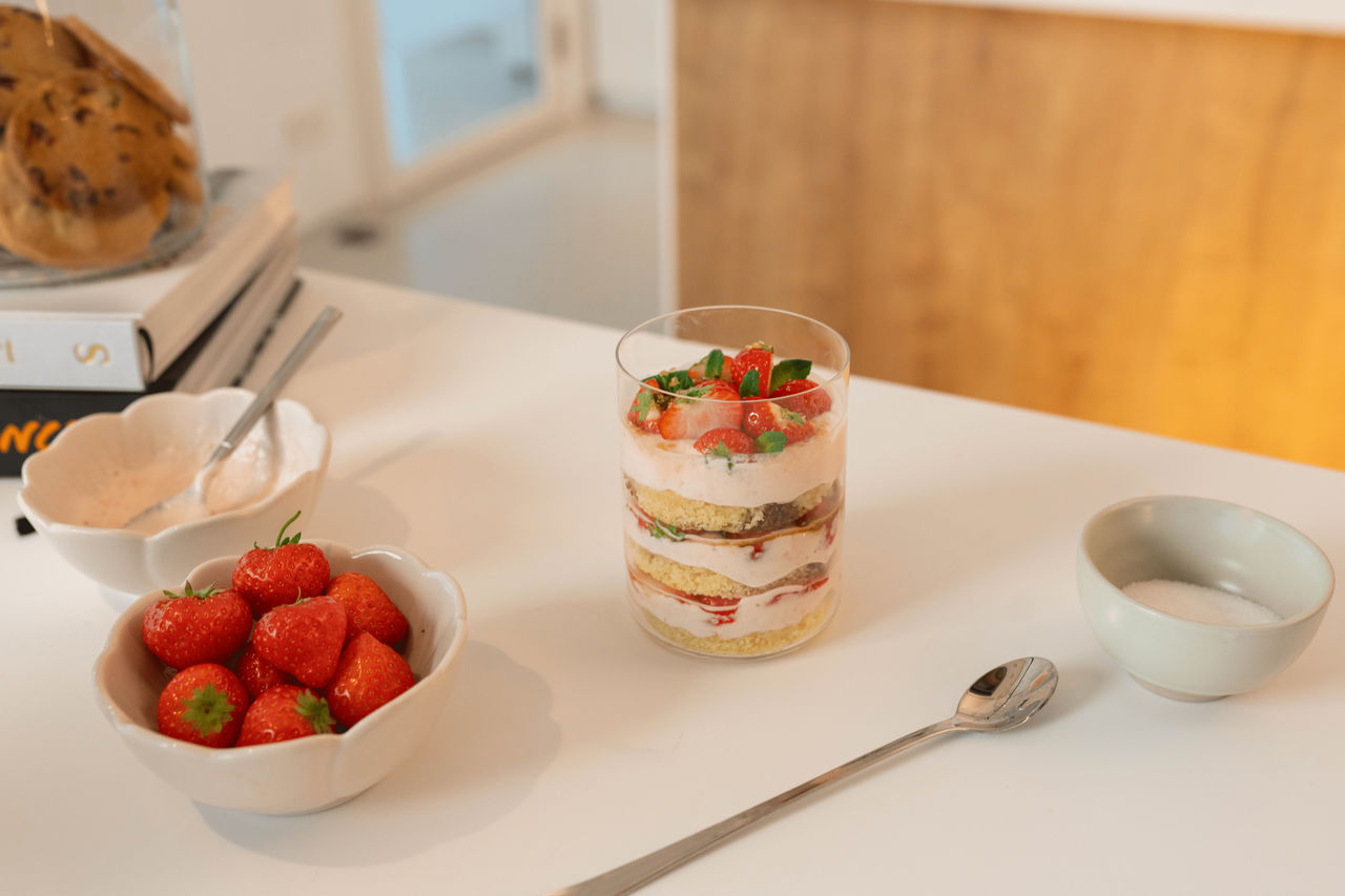Aardbeien-tiramisu