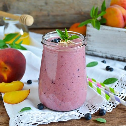 Blueberry Power served in a glass