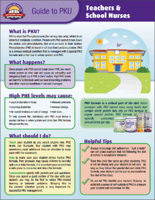 illustration of PKU handout for parents