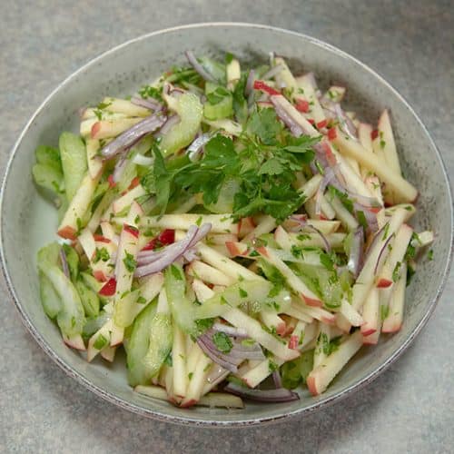 Apple Salad in a bowl