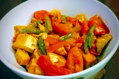 Spicy Jackfruit Nopales in a bowl