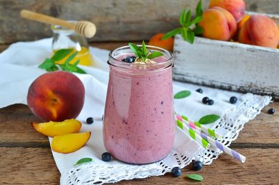 Blueberry Power served in a glass