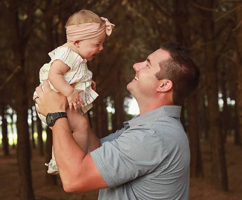 Aspen and her dad, Darryl