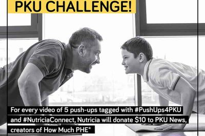 Push-ups for PKU challenge poster